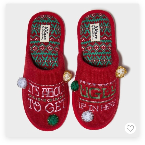 mens xmas slippers